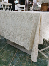 Load image into Gallery viewer, Hand-Embroidered Syrian Tablecloth