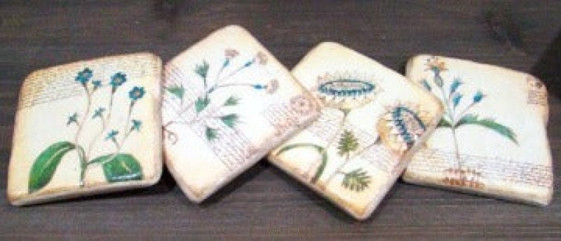 Hand-Painted Ceramic Coasters