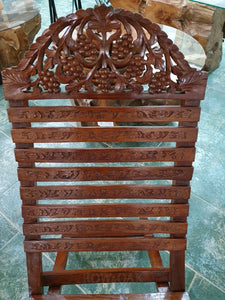 Kashmiri Walnut Carved Chair