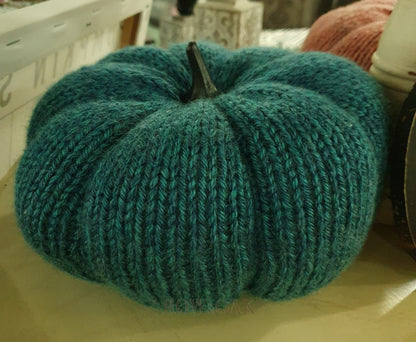 Knit Pumpkins Dark Teal