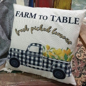 Lemon Collection Cushions Farm To Table Lemons