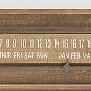 Long Wooden Sliding Calendar