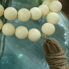 Load image into Gallery viewer, Loop of Vintage Bone Beads - 16mm - Row &amp; Oak