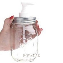 Load image into Gallery viewer, Mason Jar Soap Dispenser - Row &amp; Oak