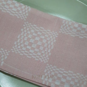 Mauve Jacquard-Pattern Cotton Napkins - Row & Oak