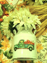 Load image into Gallery viewer, Metal Milk Canister With Autumn Motif