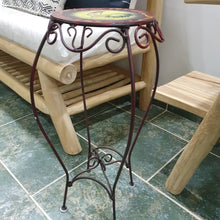 Load image into Gallery viewer, Metal Plant Stand With Hand-Painted Chicken Top