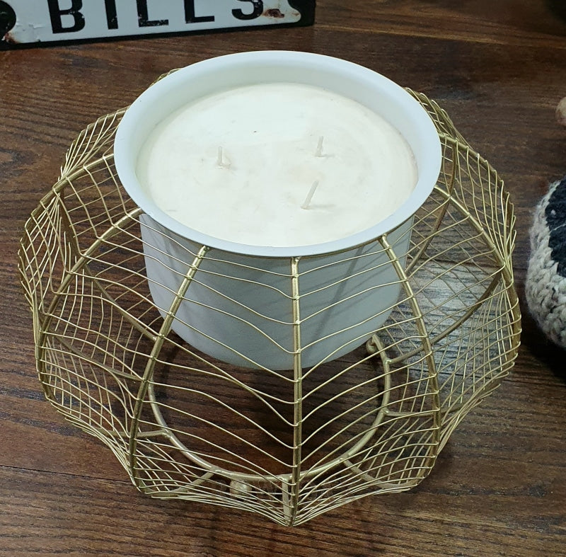 Metal Planter Candle