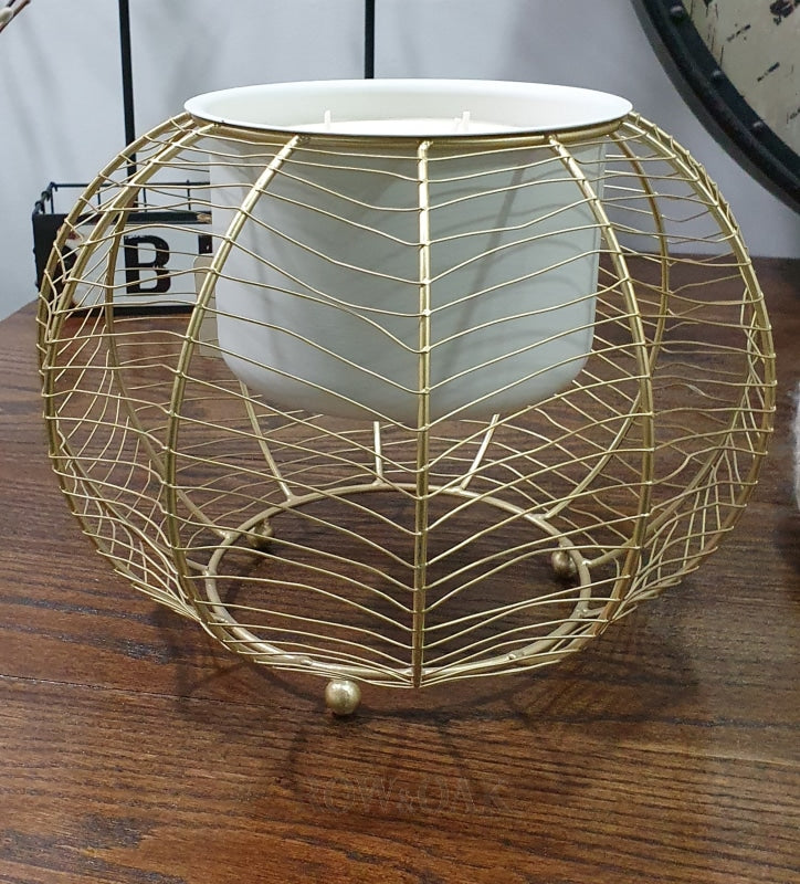 Metal Planter Candle