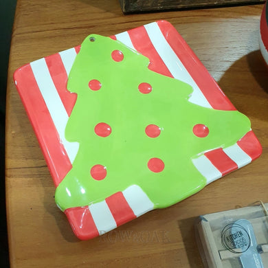 Mudpie Christmas Tree Dish