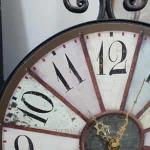 Multi-Colored Victorian Metal Clock - Row & Oak