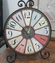 Load image into Gallery viewer, Multi-Colored Victorian Metal Clock - Row &amp; Oak