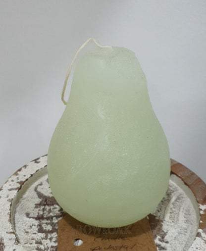 Pear-Shaped Candles - Set Of Two Unscented