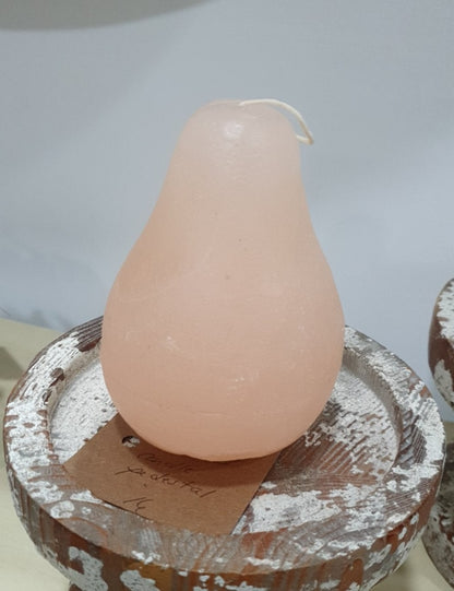 Pear-Shaped Candles - Set Of Two Unscented