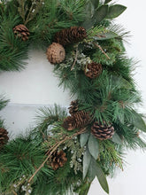 Load image into Gallery viewer, Pine Boughs &amp; Cones Wreath