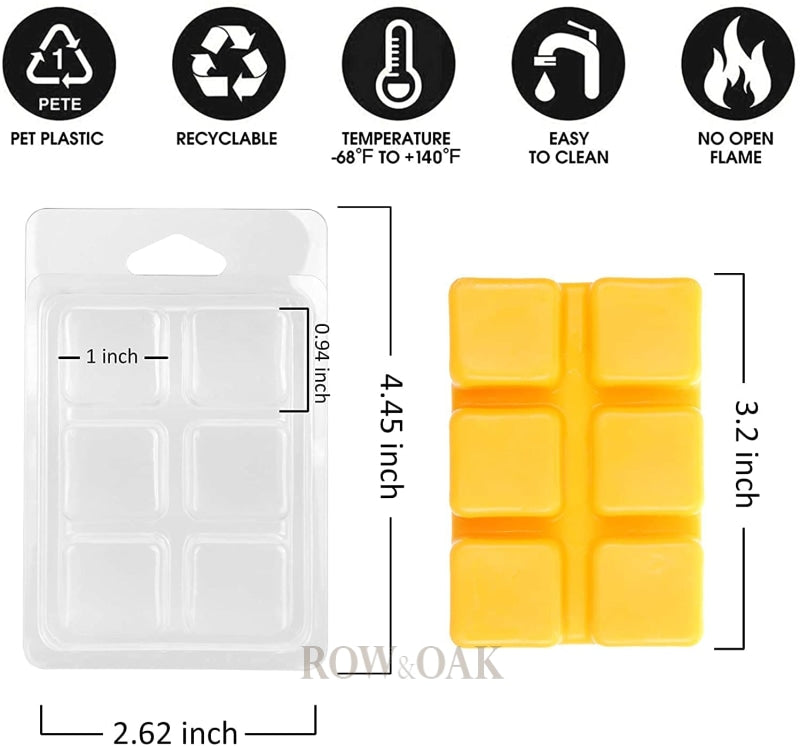 Plastic Six-Pack Candle Melt Mold - Pack Of 10