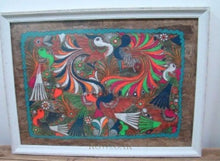 Load image into Gallery viewer, Rare, Vintage Mexican Amate Bark Art Painting - Row &amp; Oak