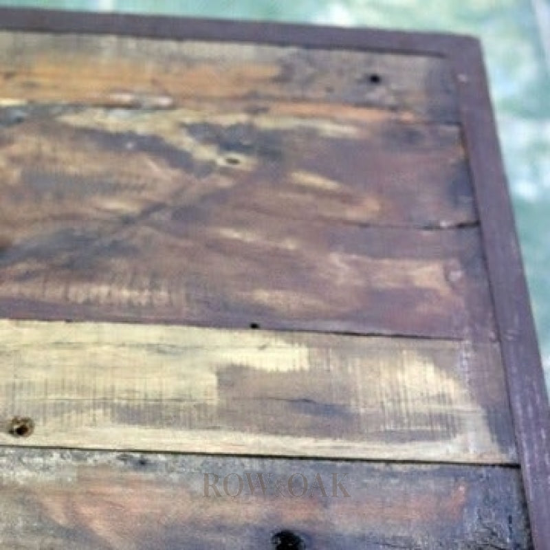 Reclaimed Wood And Iron Square Folding Coffee Table