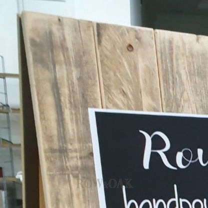 Recycled Wood Sandwich Board - Row & Oak