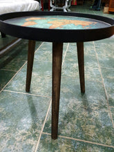 Load image into Gallery viewer, Metal &amp; Wood 3-Leg Table