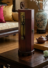 Load image into Gallery viewer, Antique Mahogany Wood Canister