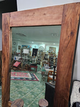 Load image into Gallery viewer, XLarge Teak Wood Standing Mirror