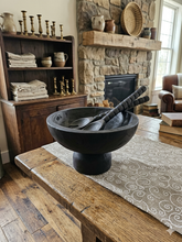 Load image into Gallery viewer, Mahogany Wood Serving Set