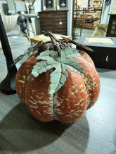 Load image into Gallery viewer, Distressed Metal Pumpkin - Rust Tone