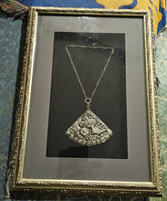 Load image into Gallery viewer, Tribal Chinese Silver Pendant, Framed