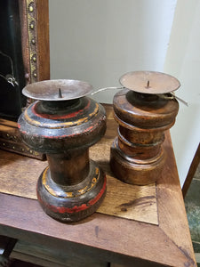 Vintage Rustic Candle Holders