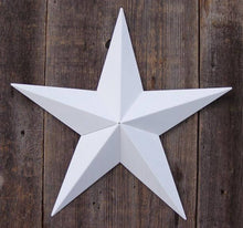 Load image into Gallery viewer, Rustic White Metal Farmhouse Stars