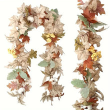 Load image into Gallery viewer, Fall Leaves &amp; Pumpkins Garland