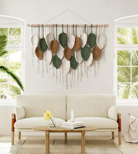 Large 'Leaf' Macrame Wall Hanging
