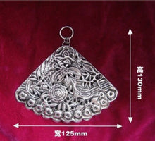 Load image into Gallery viewer, Tribal Chinese Silver Pendant, Framed
