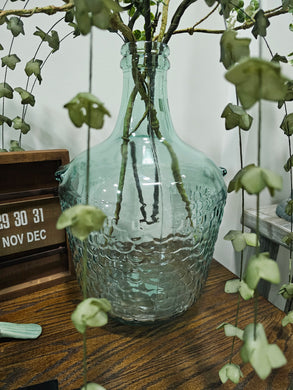 Large Recycled Glass Demijohn
