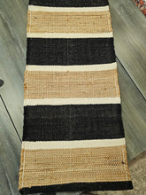 Load image into Gallery viewer, Sisal Table Runner in Black &amp; Natural