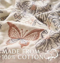 Load image into Gallery viewer, Floral Cotton Throw/Blanket