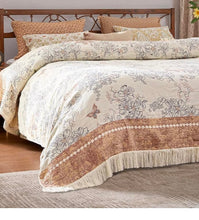 Load image into Gallery viewer, Floral Cotton Throw/Blanket