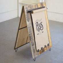 Load image into Gallery viewer, Reclaimed Wood Sandwich Board