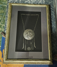 Load image into Gallery viewer, Tribal Chinese Phoenix Silver Pendant, Framed