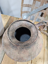 Load image into Gallery viewer, Short Rustic Ombre Metal Vase