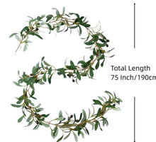 Load image into Gallery viewer, Olive Leaf Garland 190cm