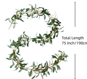 Olive Leaf Garland 190cm