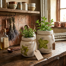 Load image into Gallery viewer, Distressed White Pottery - Oregano