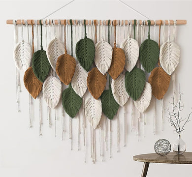 Large 'Leaf' Macrame Wall Hanging