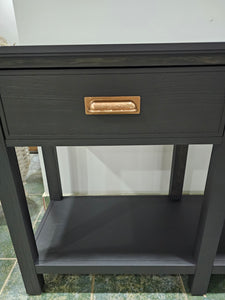 Obsidian Black 2-Drawer Console