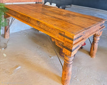 Load image into Gallery viewer, Rustic Indian Sheesham Wood Dining Table