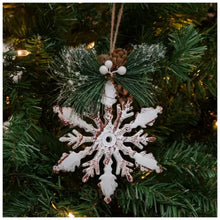 Load image into Gallery viewer, Rustic Snowflake Ornament