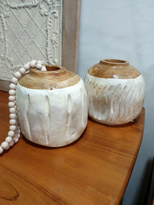 Rustic Teak Pot Pots & Planters