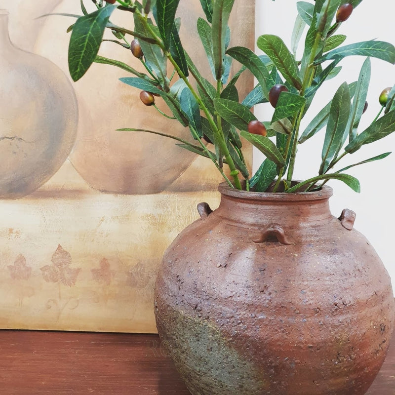 Rustic Terracotta Olive Pot